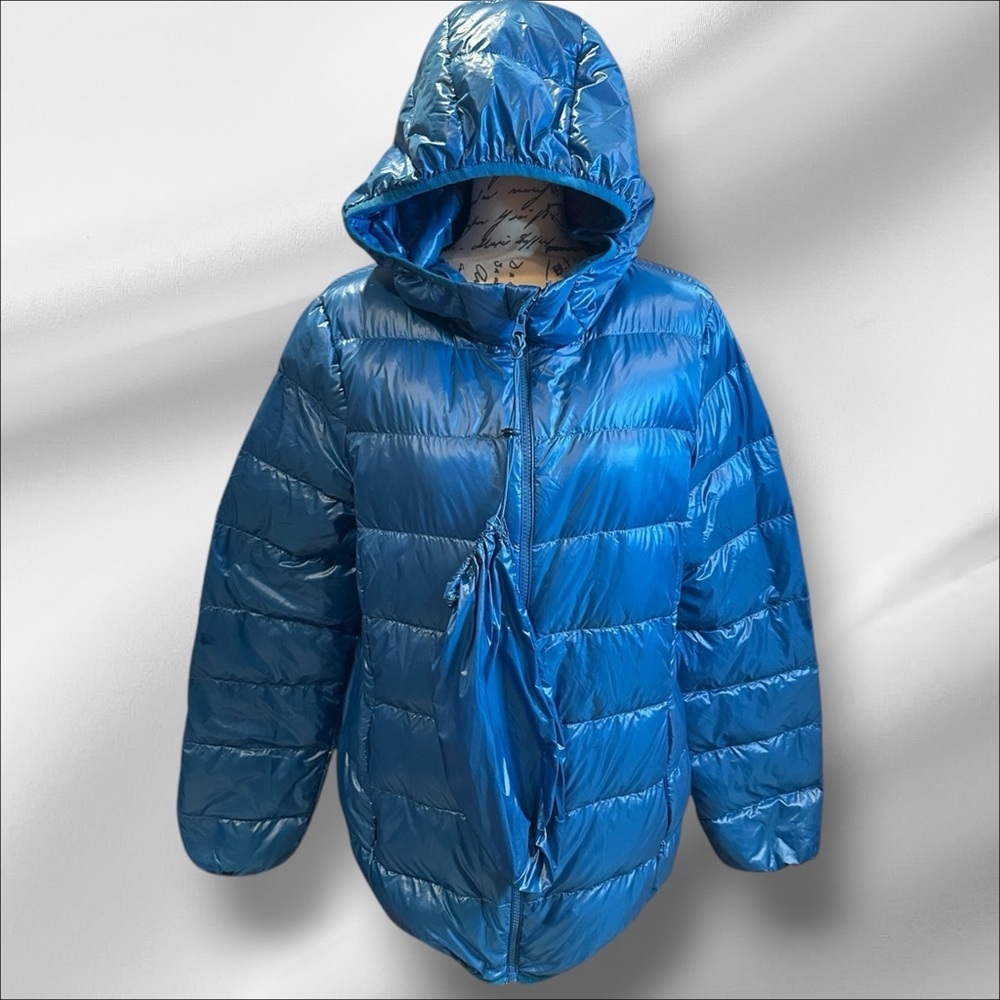 Women's Blue Puffer Jacket NWOT - Picture 3 of 5